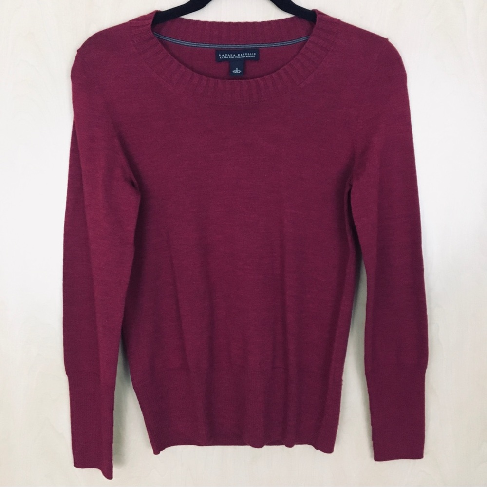 NWOT Banana Republic Extra Fine Wool Sweater S